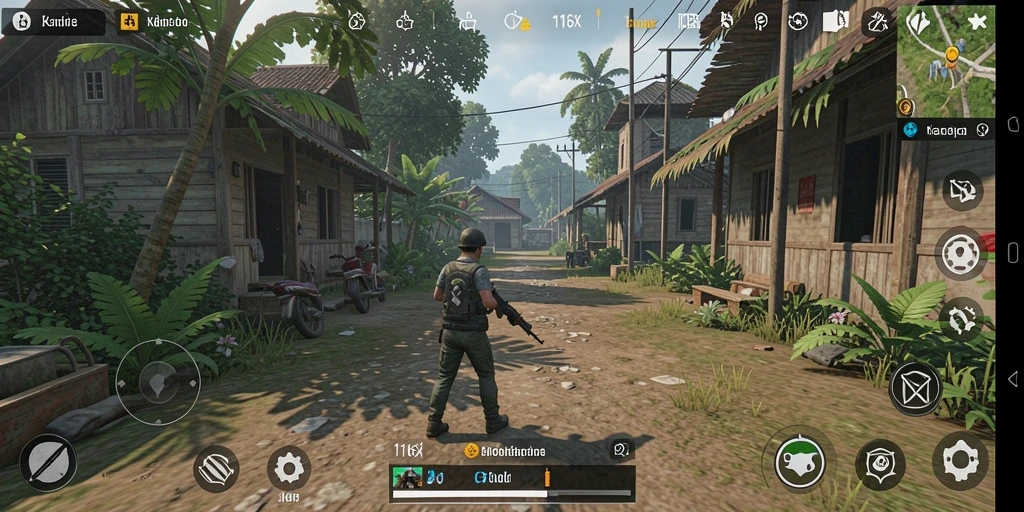 Tampilan screenshot gameplay 116X yang menampilkan dunia simulasi.