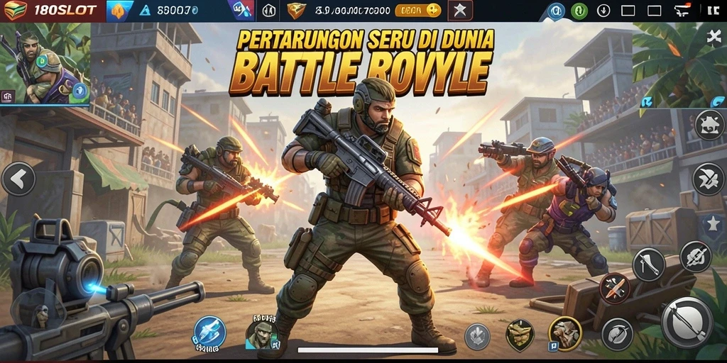 Gameplay Battle Royale yang mendebarkan di 180SLOT.