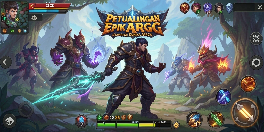 Tangkapan layar gameplay ARPG yang mendebarkan di 33ZK.