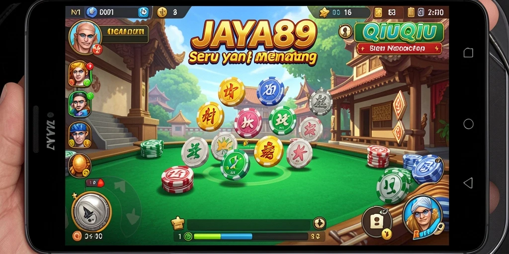 Gameplay seru dalam game QiuQiu JAYA89.