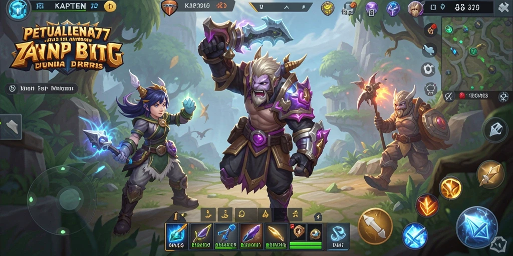 Screenshot gameplay KAPTEN77 menampilkan aksi seru dalam pertempuran ARPG.
