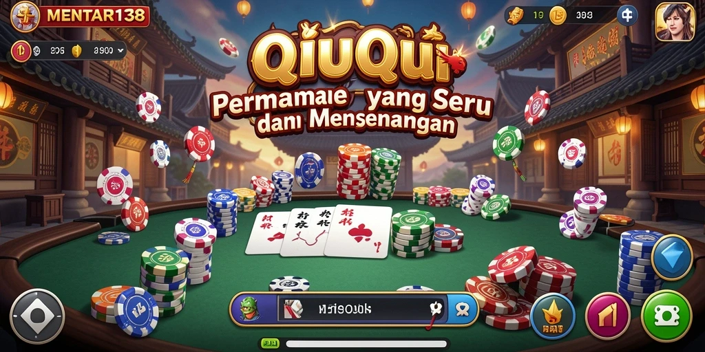 Tampilan gameplay QiuQiu dalam MENTARI138 yang menarik.