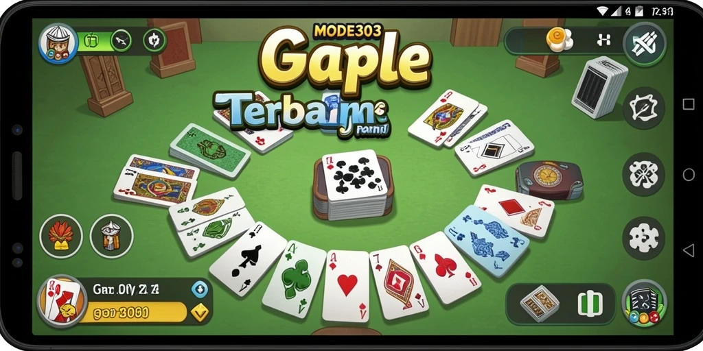Gameplay seru dan interaktif dalam MODE303 saat bermain Gaple.