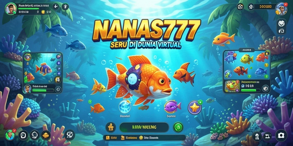 Screenshot gameplay NANAS777 yang menunjukkan aksi memancing seru