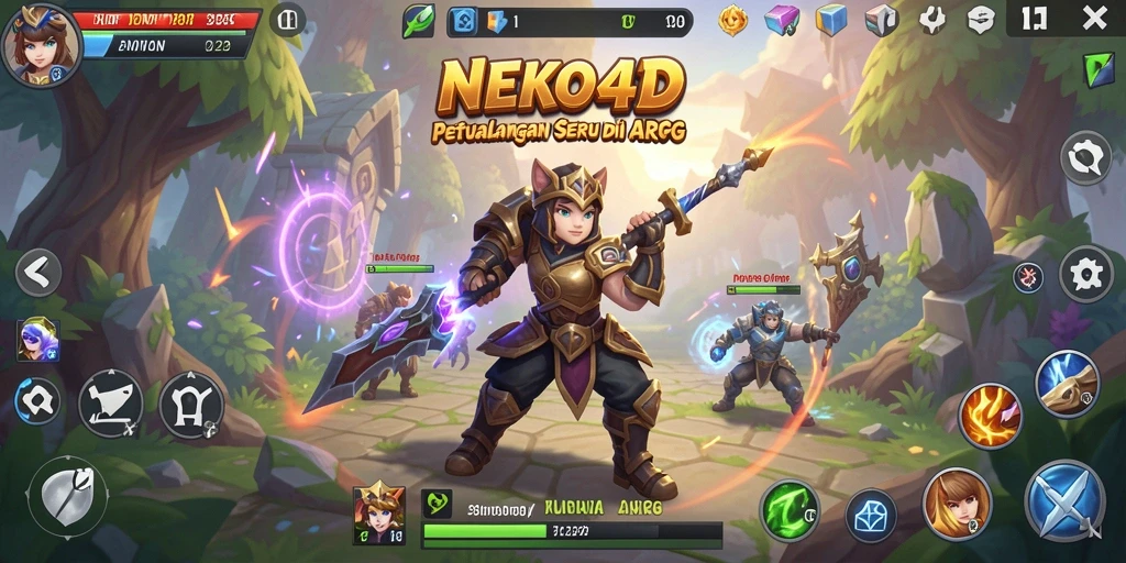 Tampilan gameplay ARPG yang mendebarkan di NEKO4D.