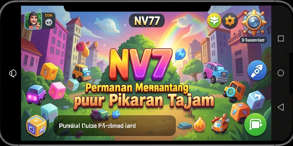 Gameplay NV77 yang menarik dan menantang di layar.