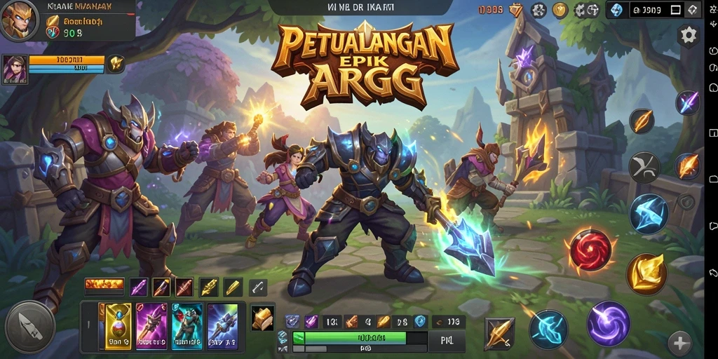 Tampilan menarik dari gameplay ARPG PP7 yang seru.