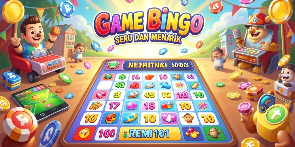 Tampilan gameplay <strong>REMI101</strong> saat bermain Bingo yang seru.