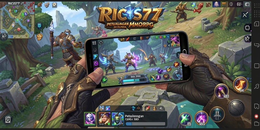 Gameplay mendebarkan di dunia RICIS77 dengan interaksi pemain.