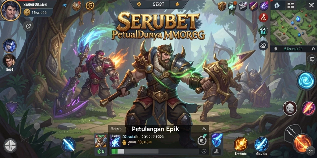 Tampilan gameplay seru dan mendalam dalam SERUBET.
