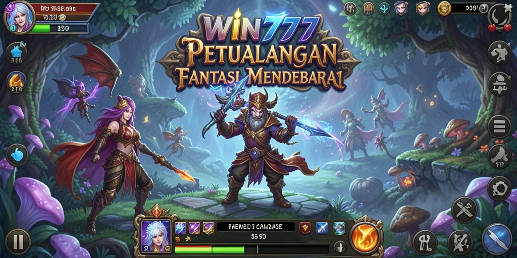 Tampilan gameplay dinamis dalam <strong>WIN777</strong> yang penuh aksi ARPG.