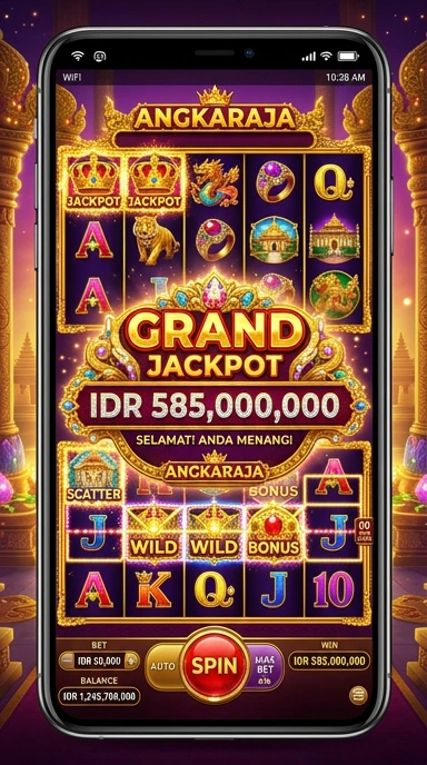 Pengalaman pengguna angkaraja di perangkat Android.